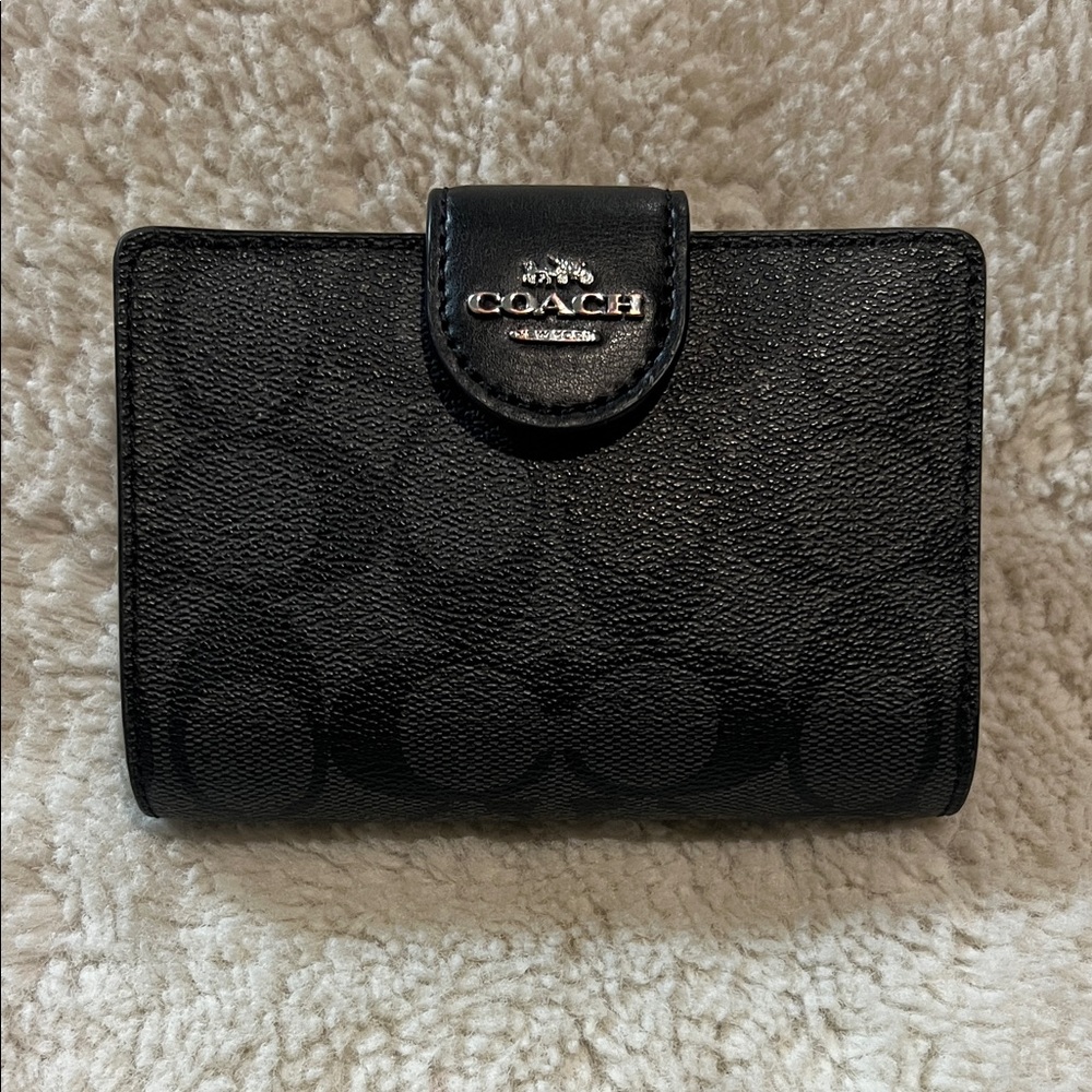Coach Signature Black Wallet
